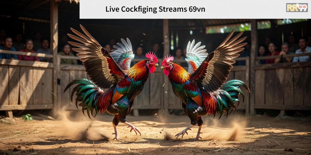 Minh họa khái niệm trực tiếp đá gà hôm nay trên nền tảng 69vn với hình ảnh trường đấu chuyên nghiệp